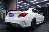 Mercedes Benz C-Class C63S C63 C43 AMG C400 C300 W205 2015-2021 Sedan & C-Class C63S C63 C43 AMG C300 W205 2016-2022 Coupe Convertible with Aftermarket Parts - Carbon Fiber FRP Side Skirts from CMST Tuning